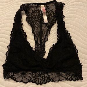 PINK Victoria Secret Black Lace Bralette